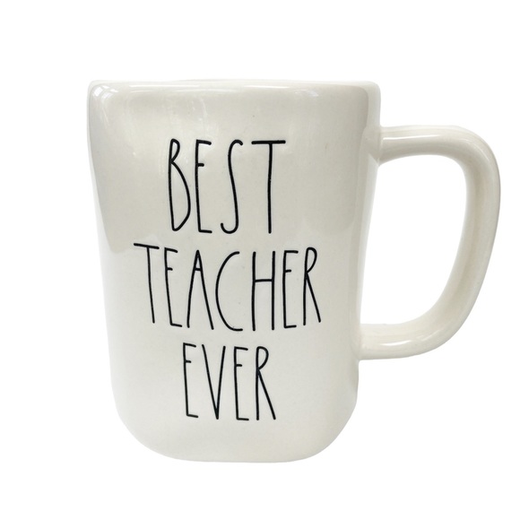 Rae Dunn Other - Rae Dunn “BEST TEACHER EVER” White Ceramic Coffee Mug